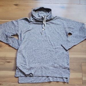 Get After It Womens Size S Cozy Gray Cowl Neck Sweater